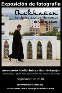 Cartel de la exposición aeropuerto Adolfo Suarez Madrid-Barajas